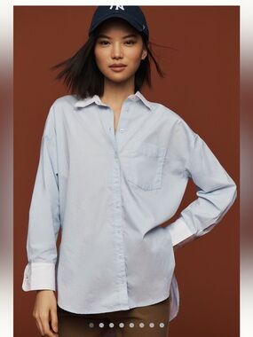 Maeve Bennett Light Blue Button-Down Shirt
